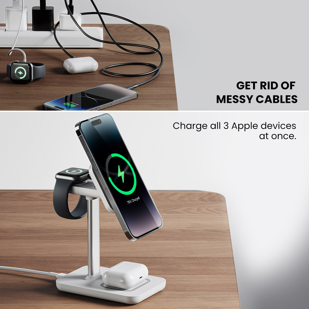 3 in 1 wireless charger online station